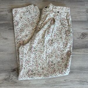 Melbourne Sport Vintage Ditsy Rose High Waste Streight Jeans 12